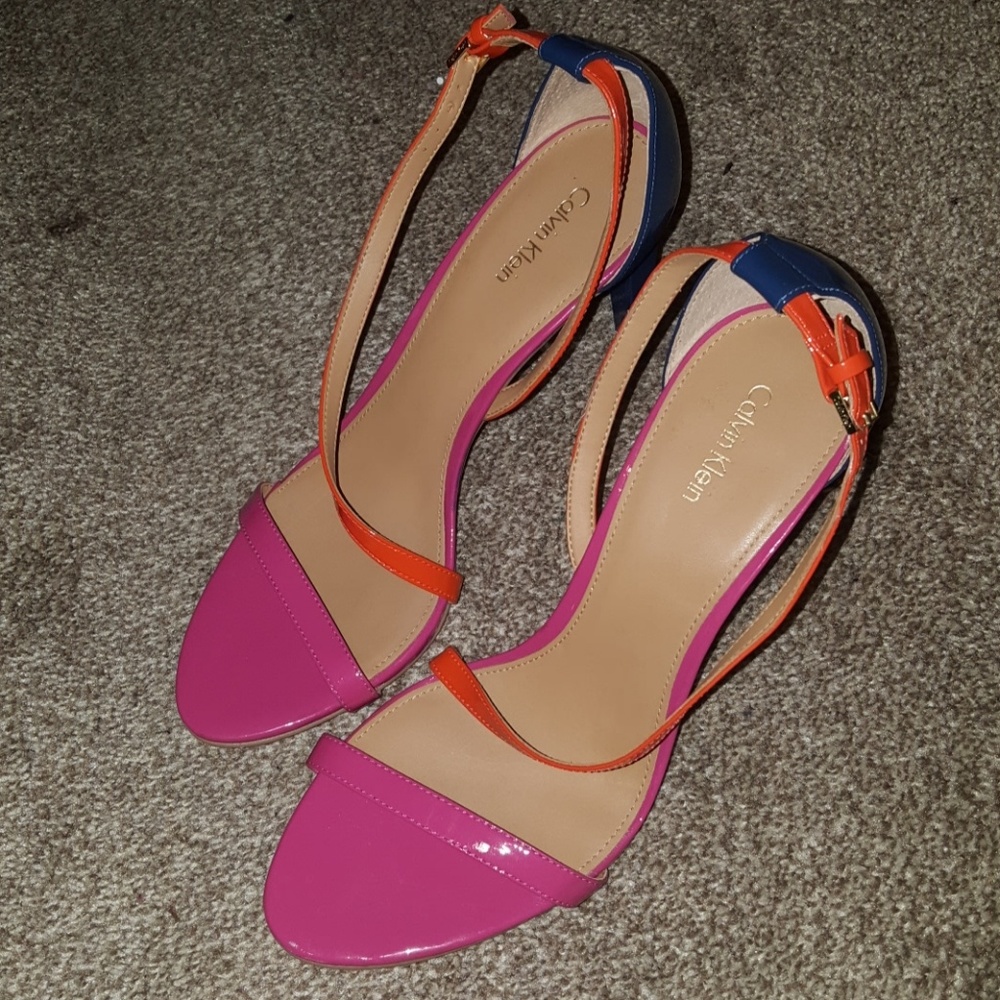 Calvin Klein "Narella" Tricolor Heels